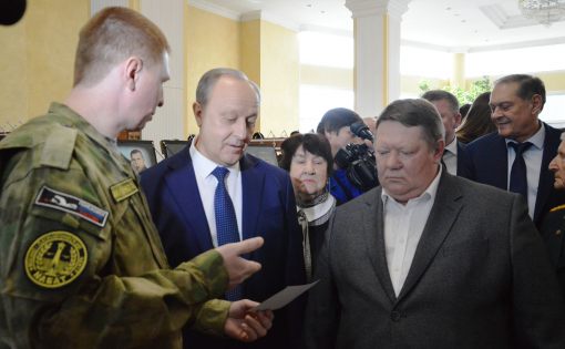 Поисковый отряд «Набат» представил передвижную экспозицию в рамках выставки на областном активе