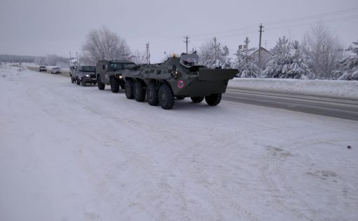  Саратовская бронетехника отправилась в Керчь