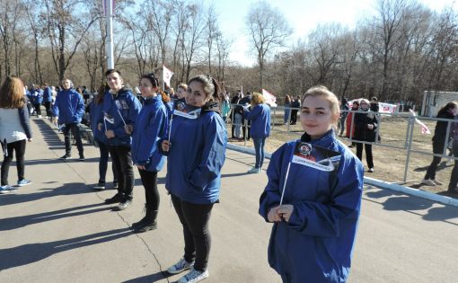 Волонтеры регионального центра «Молодежь плюс» приняли участие в торжественном мероприятии, посвященном празднованию Дня космонавтики