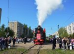 В Энгельсе торжественно встретили ретро-поезд «Воинский эшелон»